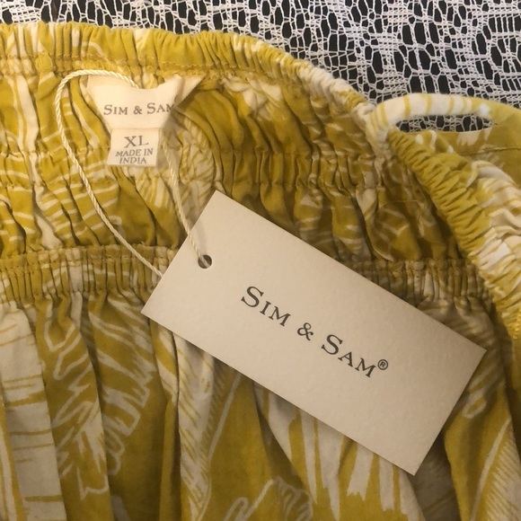 Womens XL Sim & Sam Cropped Top Spaghetti Straps Halter Sleeveless - Picture 8 of 10